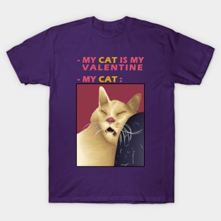 My Cat Is My Valentine T-Shirt